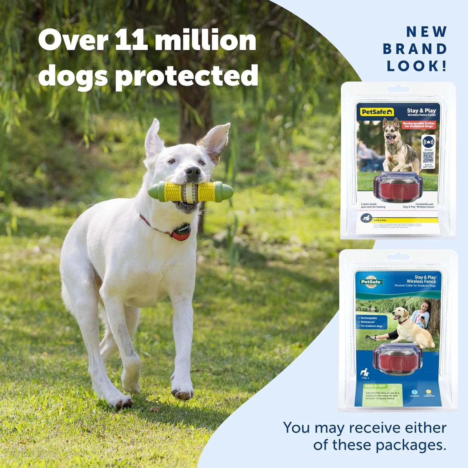 PetSafe Stay & Play Wireless Fence Receive Collar for Stubborn Dogs - Rechargeable & Waterproof Receiver Collar with Quick Charge in 2-3 Hours - for Dogs 5lb+ - Image 6