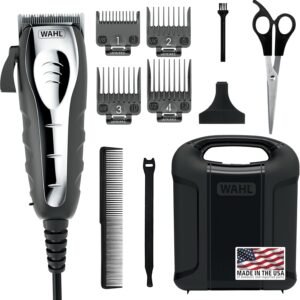 Wahl USA Quiet Pro Corded Dog Clippers for Grooming - Heavy Duty Compact Electric Dog Grooming Kit Hair Clippers for Dogs Cats Pets- Model 9181