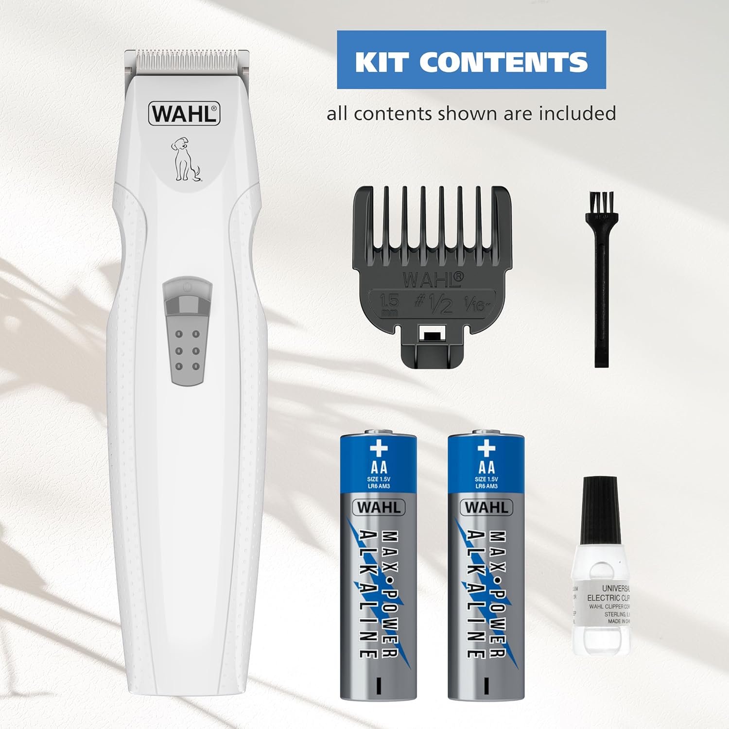 Wahl Yelp-Free Battery-Operated Dog Trimmer for Grooming – Ideal for Detail Trimming Face, Paws, & Ears for Dog Hair Removal - Model 3026955 - Image 8