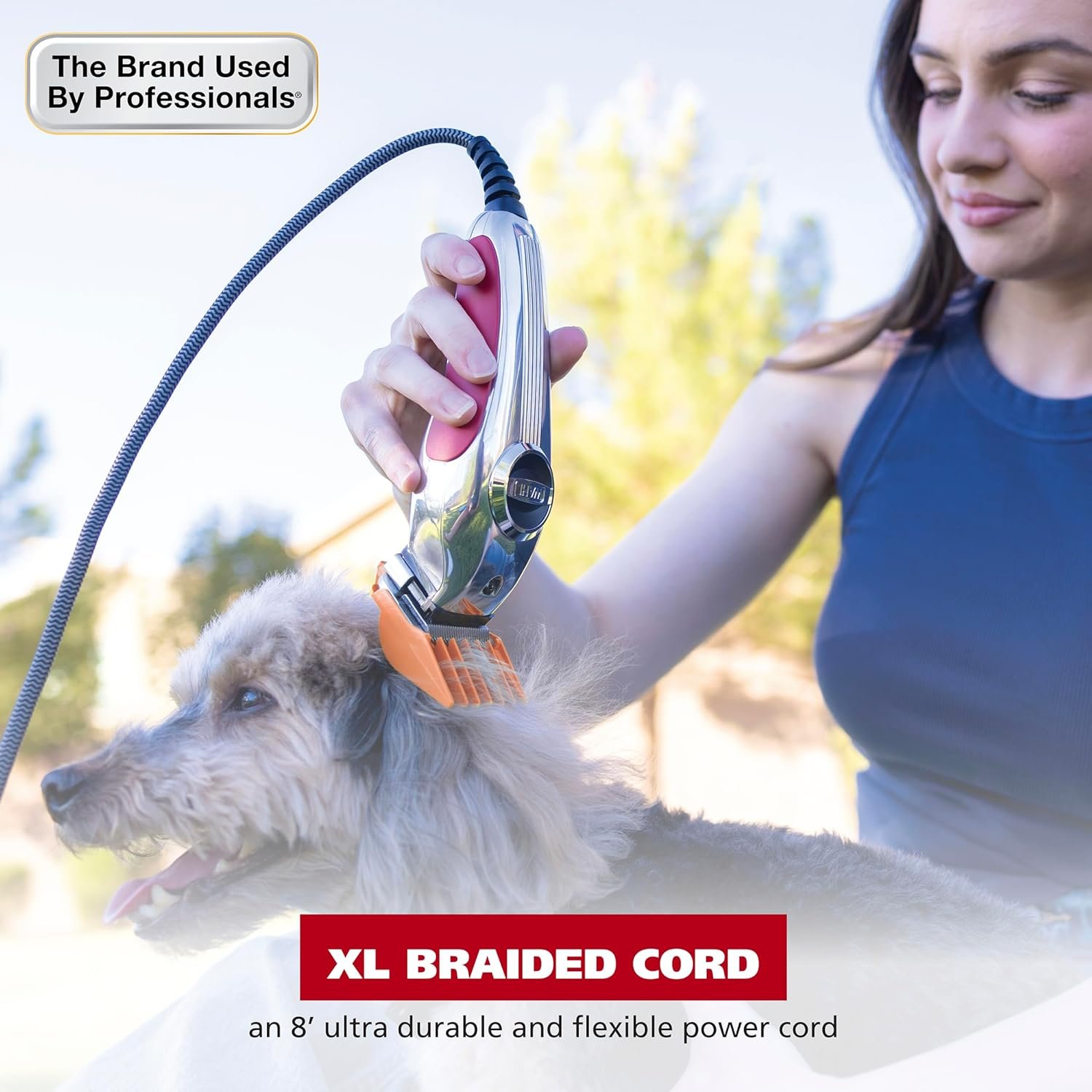 Wahl USA Pro Series All Metal Corded Dog Grooming Kit, an Ultra Quiet Dog Clipper with Metal Housing for Quieter and Cooler Operating - Model 3026335 - Image 9