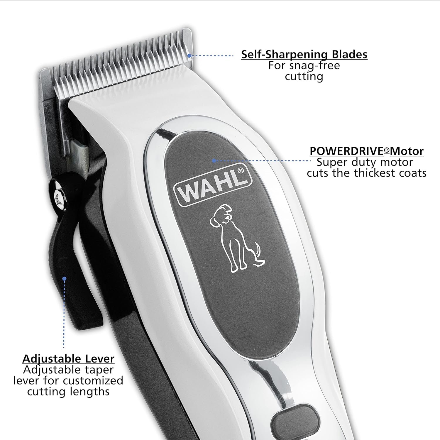 Wahl USA Pet-Pro Corded Clipper & Battery Trimmer Pet Grooming Combo Kit for Dogs with Light to Thick Coats, The Brand Used by Professionals - Model 9284 - Image 2