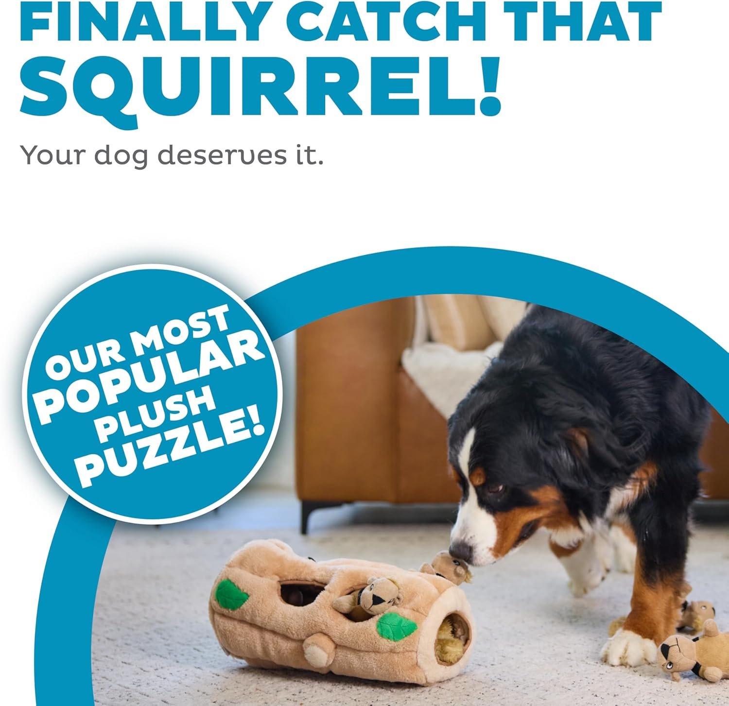 Outward Hound Hide A Squirrel Plush Dog Toy Puzzle, XL - Image 2