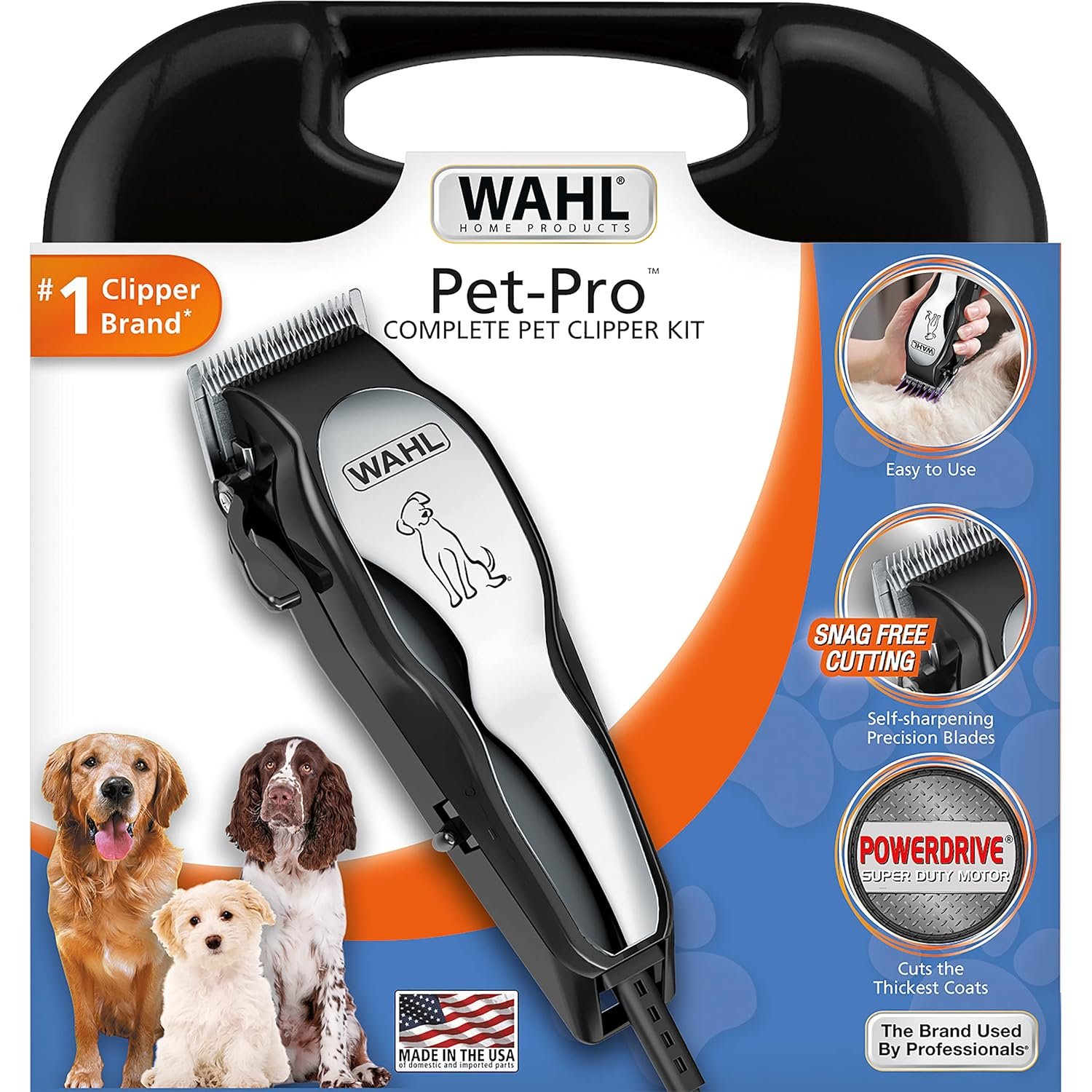 Wahl USA Clipper Pet-Pro Dog Grooming Kit - Electric Corded Dog Clipper for Dogs & Cats with Fine & Medium Coats - Model 9281-210 - Image 9