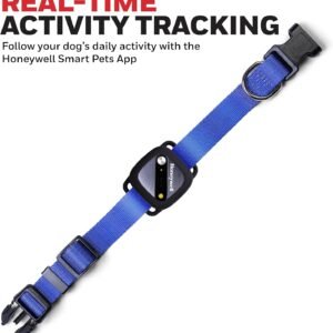 Alternative view of Honeywell Pet Activity Tracker with GPS for Dogs, Blue- Use Your Collar or Included One-Size-Fits-All Collar- Geo-Fencing, Find-My-Pet Alarm, and Review History- Perfect Dog Fitness Tracker