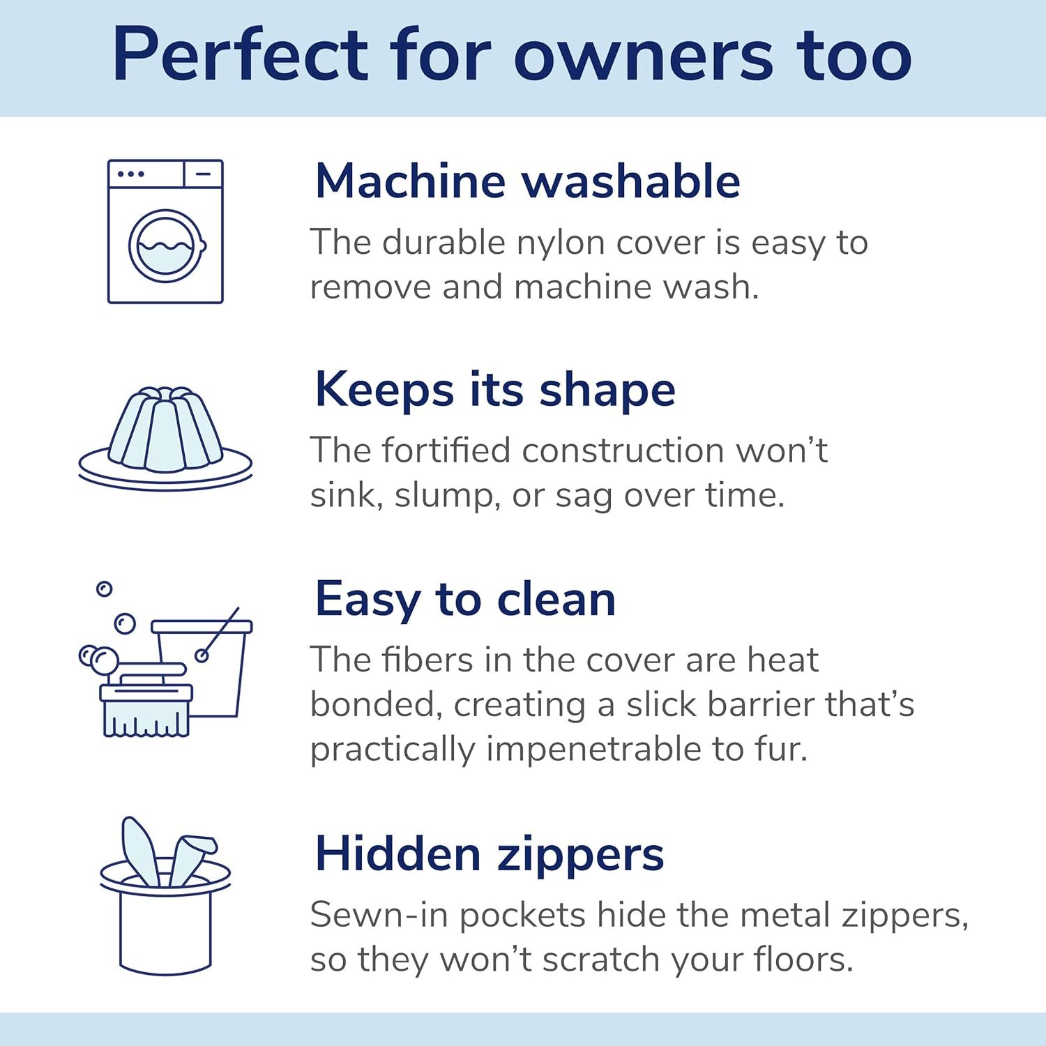 Casper Dog Bed, Plush Memory Foam, Small, Sand - Image 4