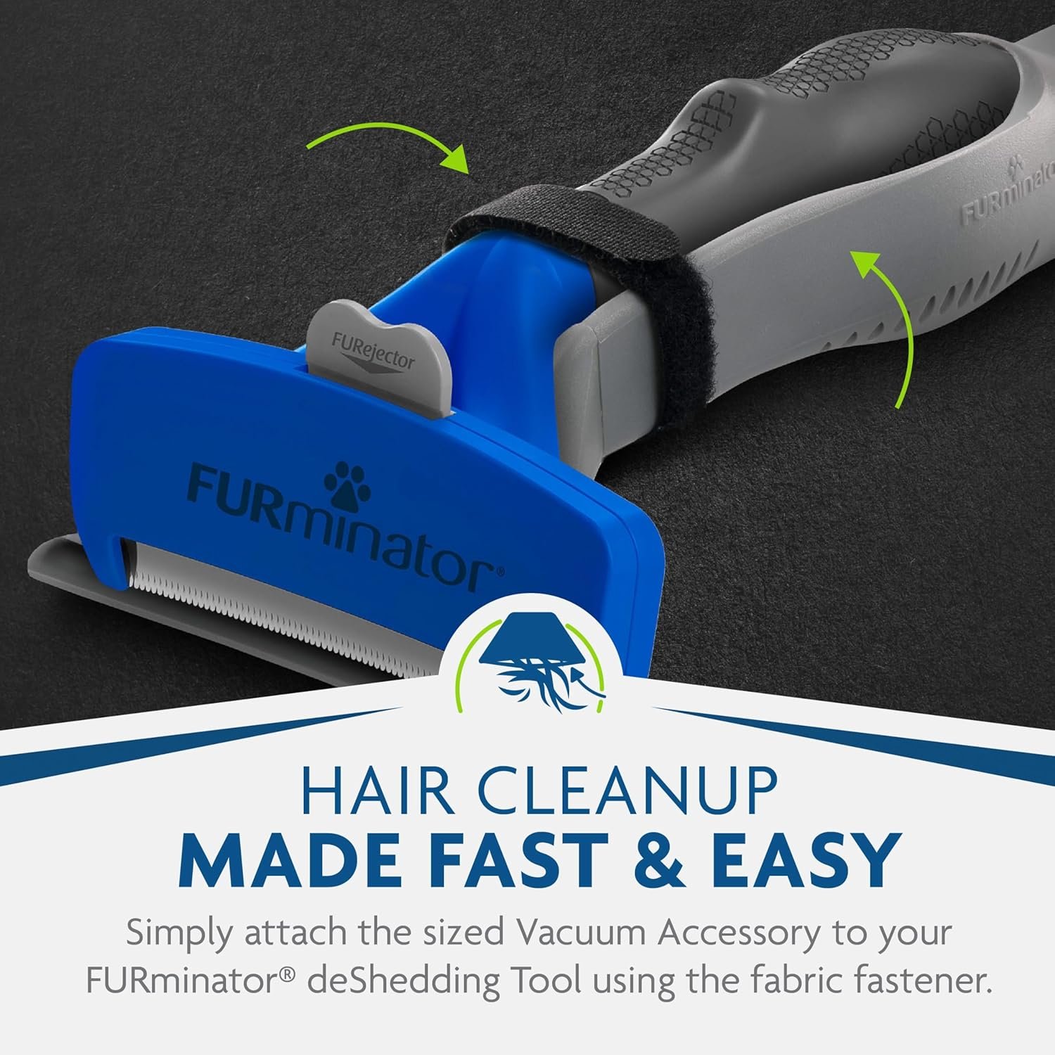 FURminator FurVac Dog Hair Vacuum Accessory, Black - Image 2