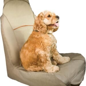 Kurgo Rover Bucket Seat Cover for Dogs, Dog Front Seat Cover, Pet Seat Protector, Car Seat Cover for Pets, Full Coverage, Charcoal