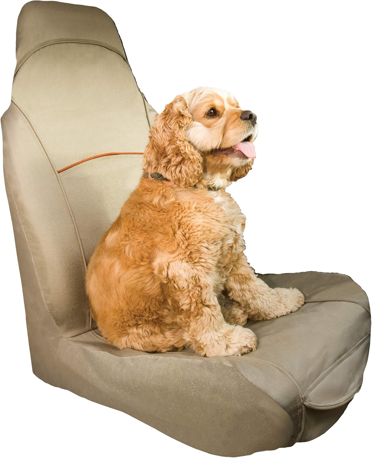 Kurgo Rover Bucket Seat Cover for Dogs, Dog Front Seat Cover, Pet Seat Protector, Car Seat Cover for Pets, Full Coverage, Charcoal