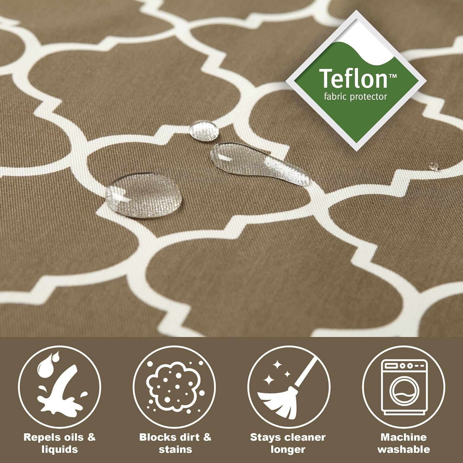 MidWest Homes for Pets Dog Crate Cover, Privacy Dog Crate Cover Fits Midwest Dog Crates, Crate Cover Only; Machine Wash & Dry; Brown Geo Print; 54 inch - Image 6