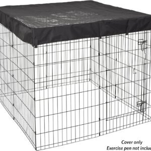 Alternative view of MidWest Homes for Pets Square Exercise Pen Fabric Mesh Top