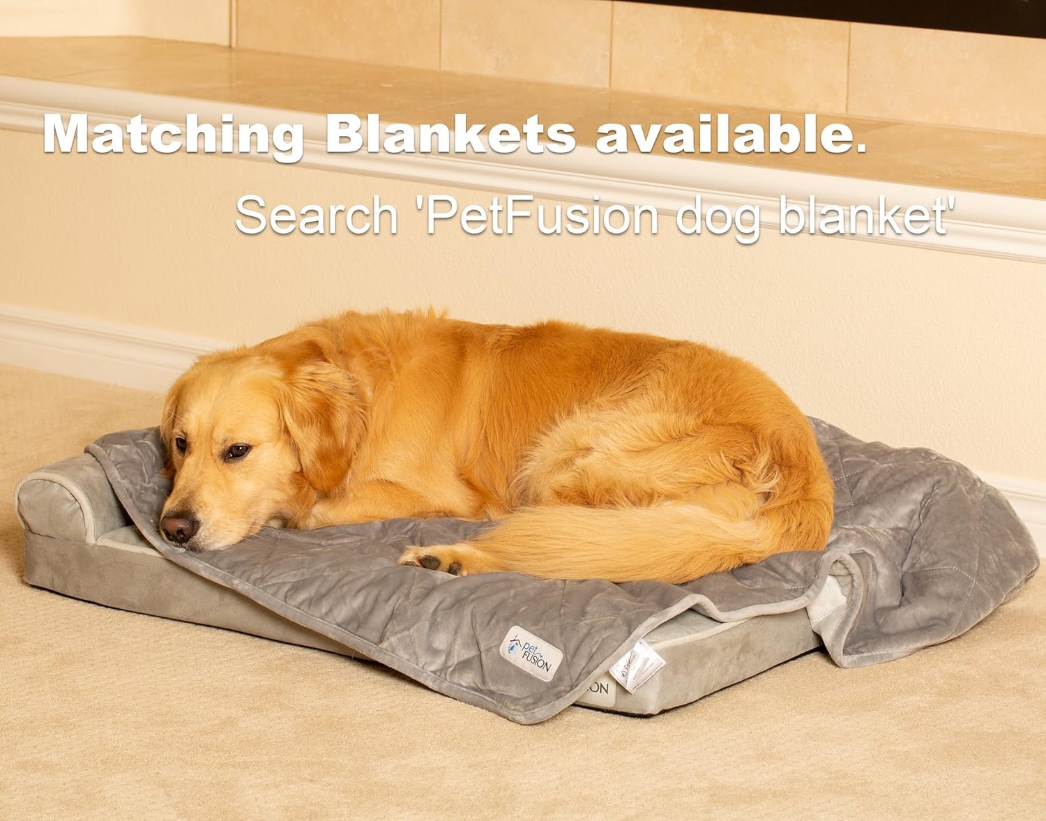 PetFusion BetterLounge Orthopedic Dog Bed | Solid CertiPUR-US Memory Foam, Waterproof liner | Large & XL | Removable Micro-Suede Cover Available Separately, 1 Yr Warranty, Grey - Image 6