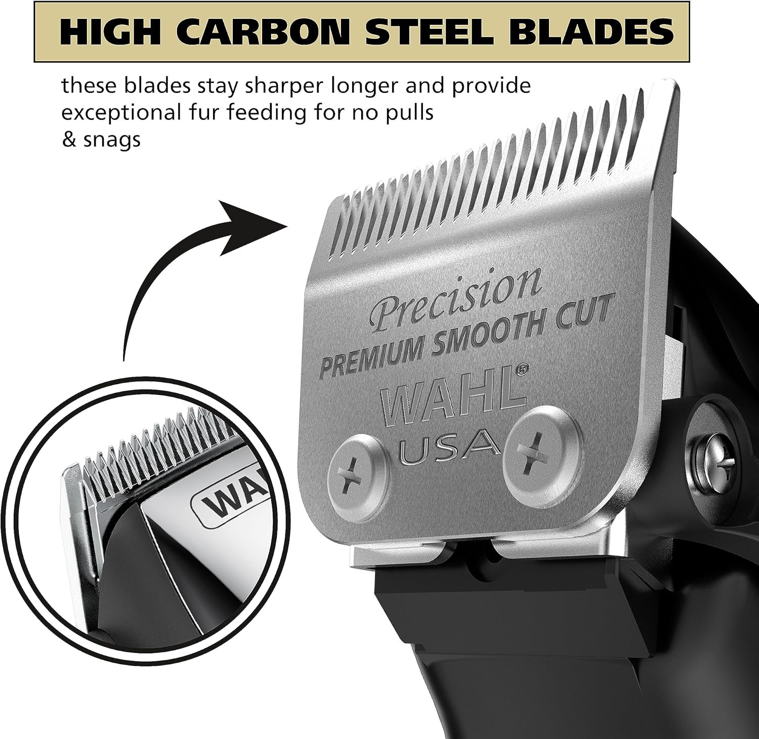 Wahl USA Quiet Pro Corded Dog Clippers for Grooming - Heavy Duty Compact Electric Dog Grooming Kit Hair Clippers for Dogs Cats Pets- Model 9181 - Image 3