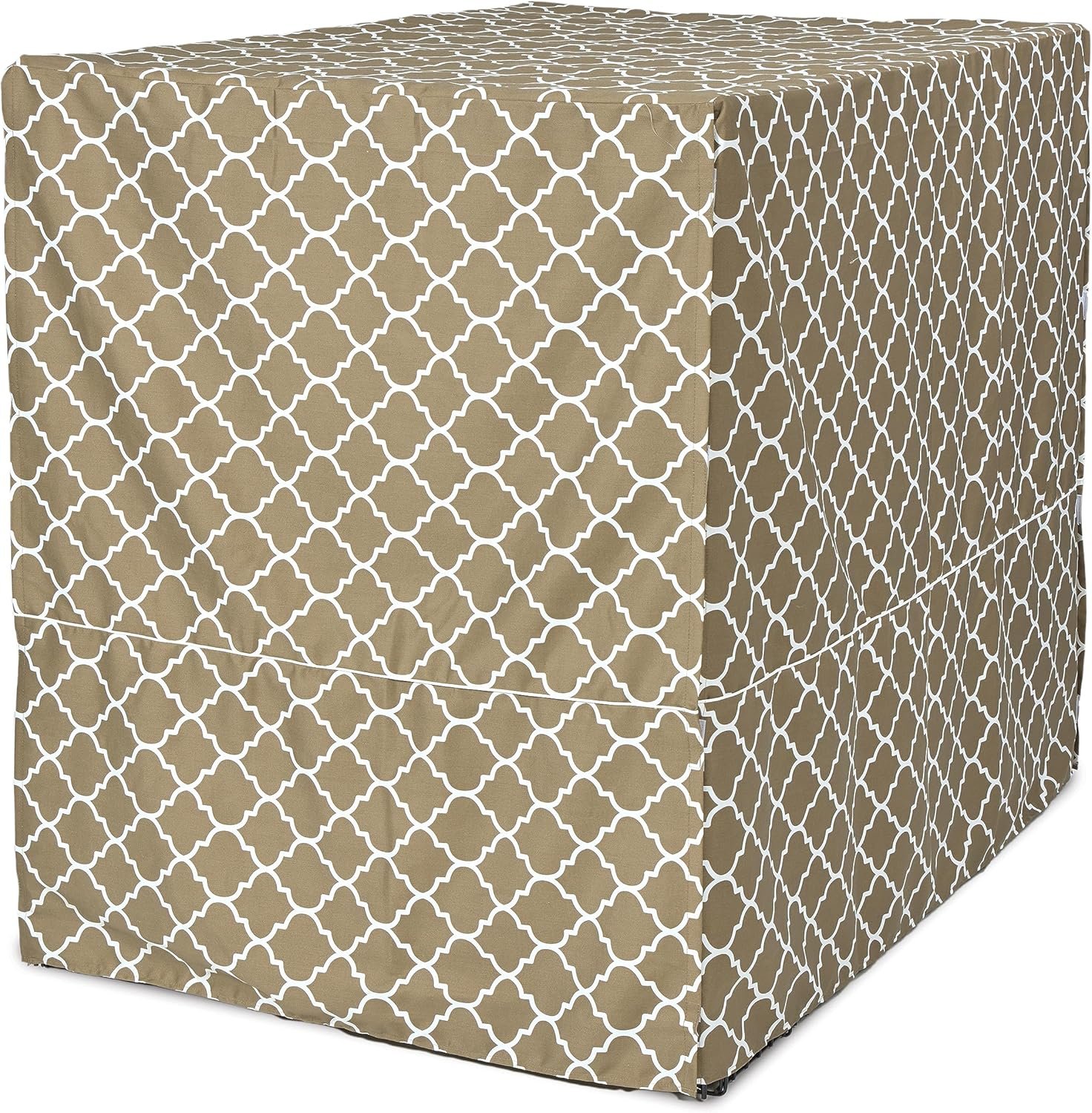 MidWest Homes for Pets Dog Crate Cover, Privacy Dog Crate Cover Fits Midwest Dog Crates, Crate Cover Only; Machine Wash & Dry; Brown Geo Print; 54 inch - Image 2