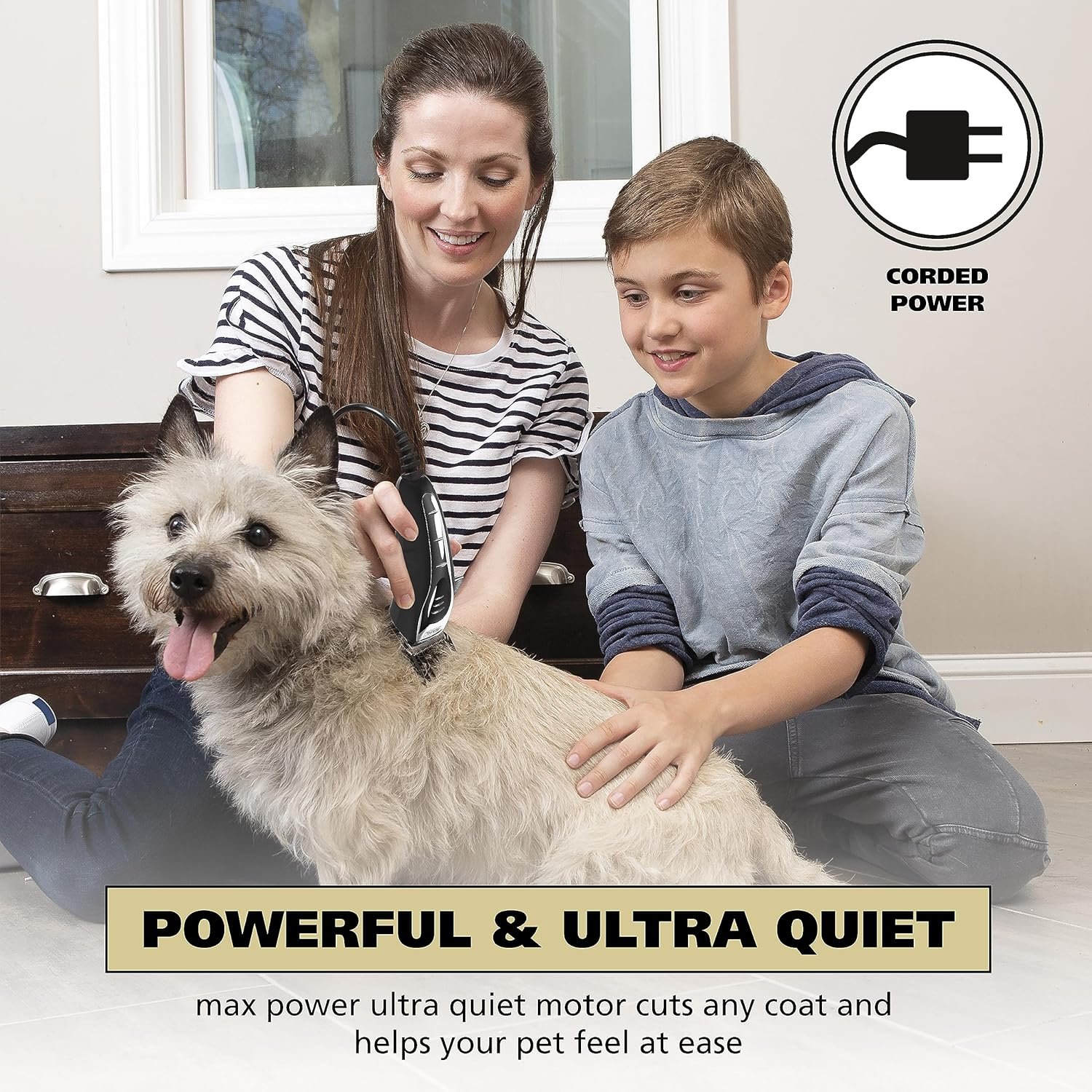 Wahl USA Quiet Pro Corded Dog Clippers for Grooming - Heavy Duty Compact Electric Dog Grooming Kit Hair Clippers for Dogs Cats Pets- Model 9181 - Image 2