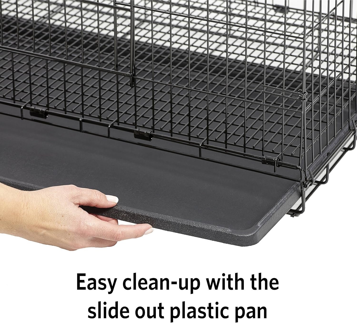 MidWest Homes for Pets Medium Wabbitat Rabbit Cage, Grid Mesh Floor, Removable Tray, Top & Front Door Access, Rust Resistant Finish, No Tools Required - Image 6