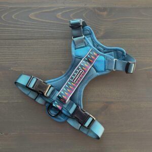 Alternative view of Wilderdog Lightweight Dog Harness with Reflective Straps - Large - Pacific Blue