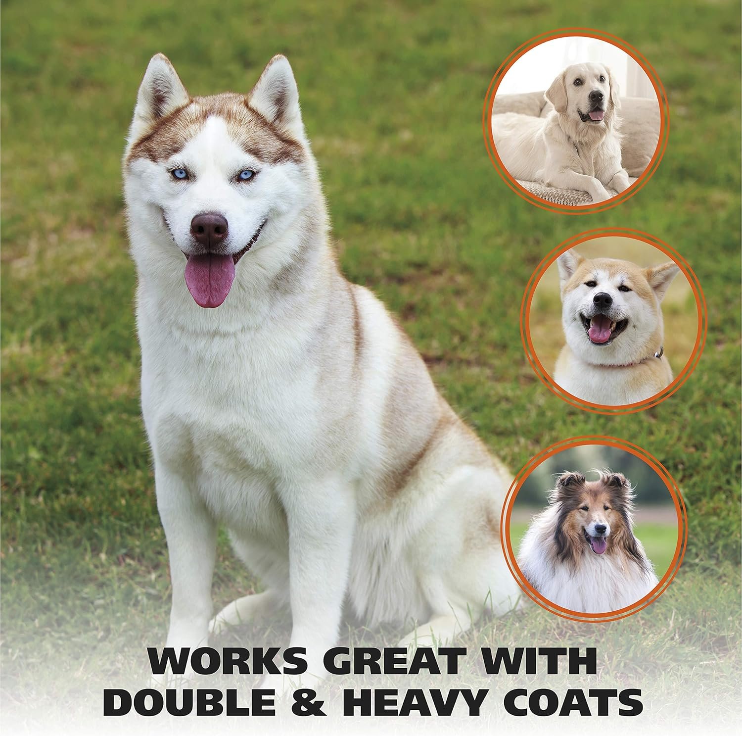 Wahl Double Sided Dog Shedding Blade with No-slip Grip - Coarse and Fine Teeth for Long, Short, & Double Coats - Model 858408 - Image 8