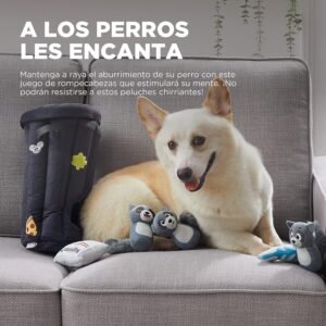 Alternative view of Outward Hound Hide A Raccoon Plush Dog Toy Puzzle