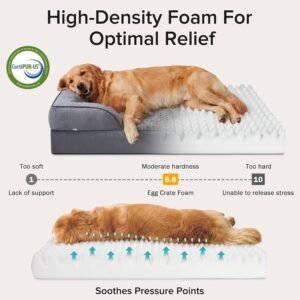 Alternative view of Orthopedic Extra Large Dog Bed, XXL Waterproof Dog Sofa, Egg-Crate Foam Couch with Washable Removable Cover, Waterproof Lining and Nonskid Bottom