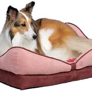 MidWest Homes for Pets MidWest Quiet Time 22-By-18-Inch Bowtie Designer Pet Bed, Pink