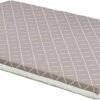 MidWest Homes for Pets Quiet Time Couture Paxton Pet Bed in Mushroom/Fleece with Pillow Cover, Mushroom, 48" (40748-MRD)