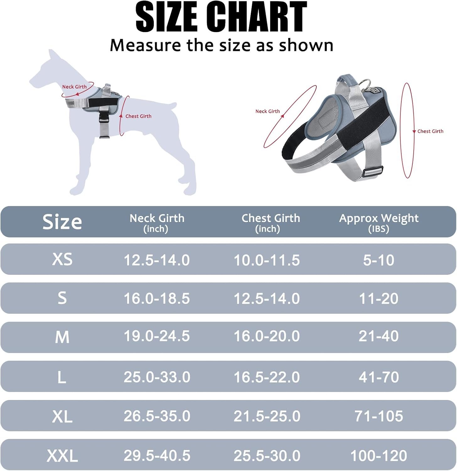 Bolux Dog Harness, No-Pull Reflective Dog Vest, Breathable Adjustable Pet Harness with Handle for Outdoor Walking - No More Pulling, Tugging or Choking (Blue, S) - Image 4