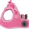 Puppia Vivien Vest Dog Harness Step-in All Season Mesh Cute No Pull No Choke Walking Training for Small Dog, Pink, Medium