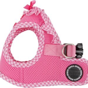Puppia Vivien Vest Dog Harness Step-in All Season Mesh Cute No Pull No Choke Walking Training for Small Dog, Pink, Medium