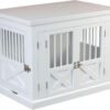 zoovilla Merry Products Triple Door Medium Dog Crate, Color White