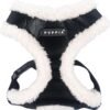 Puppia Winterstride Dog Harness Over-the-Head Warm Winter Harness Adjustable Chest for Small Dog, Black, Large