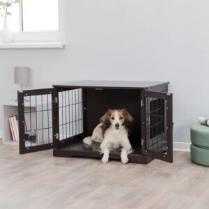 Alternative view of TRIXIE 29.5" Indoor Dog Crate, Wooden Crate Table for Dogs Up to 25 lb, Small Dog Kennel, Perfect in Any Room, Brown