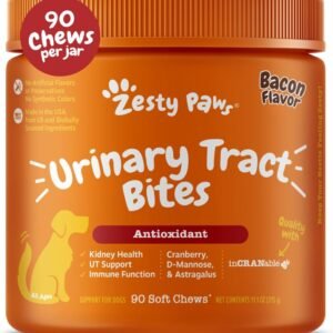 Zesty Paws Cranberry Supplement for Dogs - Bacon, 90 Ct