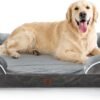 EGOHOME Orthopedic Large Dog Bed, Waterproof Washable L Pet Bed 41"