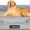 Orthopedic Dog Bed Medium Large Sized Dog,Large Dog Bed,Dog Couch(Grey, XL)
