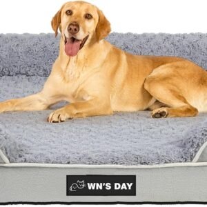 Orthopedic Dog Bed Medium Large Sized Dog,Large Dog Bed,Dog Couch(Grey, XL)