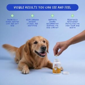 Alternative view of Dog Omega 3 Fish Oil Skin and Coat Supplement for Dry Skin & Allergy Relief