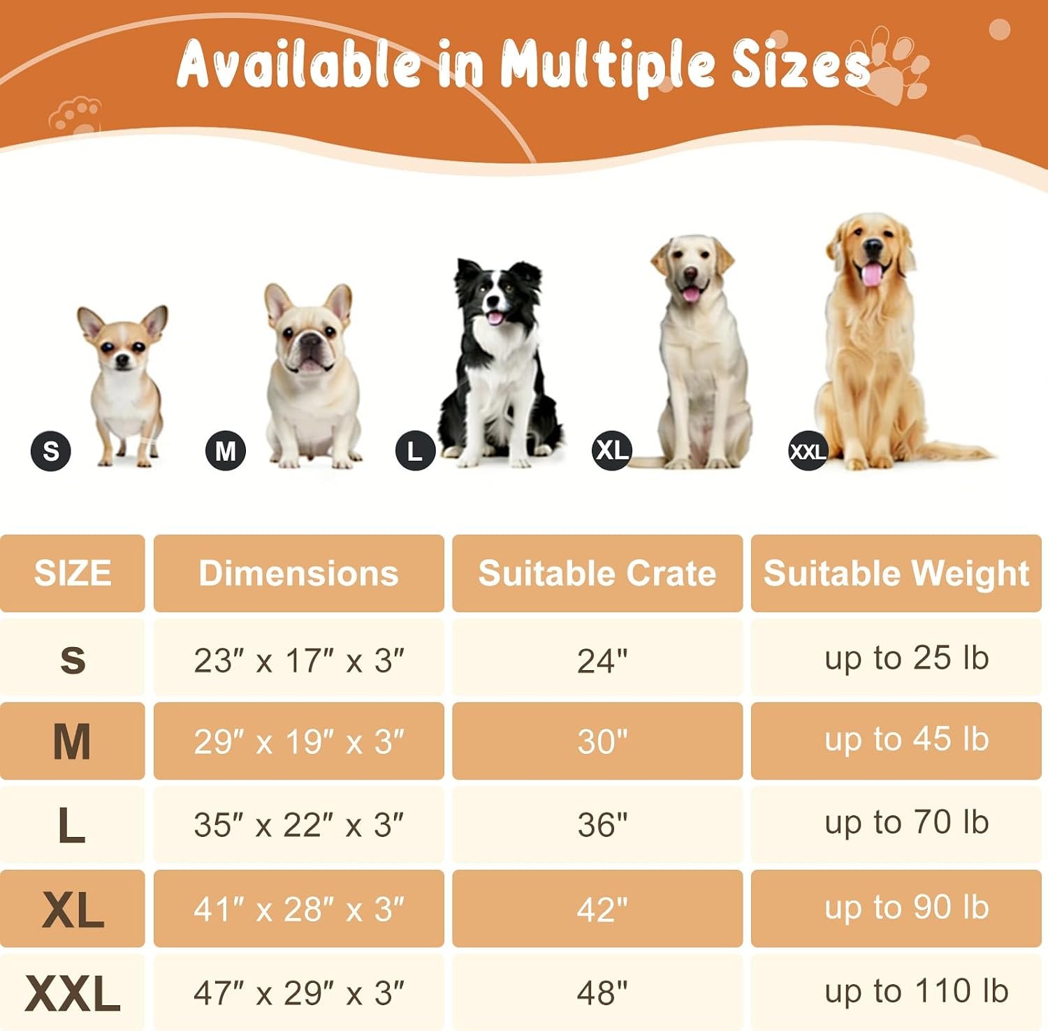 EMPSIGN Dog Bed Mat Crate Pad Mattress, Ultra Soft Pet Kennel, Grey, Large - Image 3