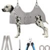 Dog Grooming Hammock,XX-Large Hammock for Nail Trim, Hanging Harness for Nail Trimming,Dog Sling Restraint Holder for Pet Grooming Suspension Hanger with Thick Fabric Neck Support