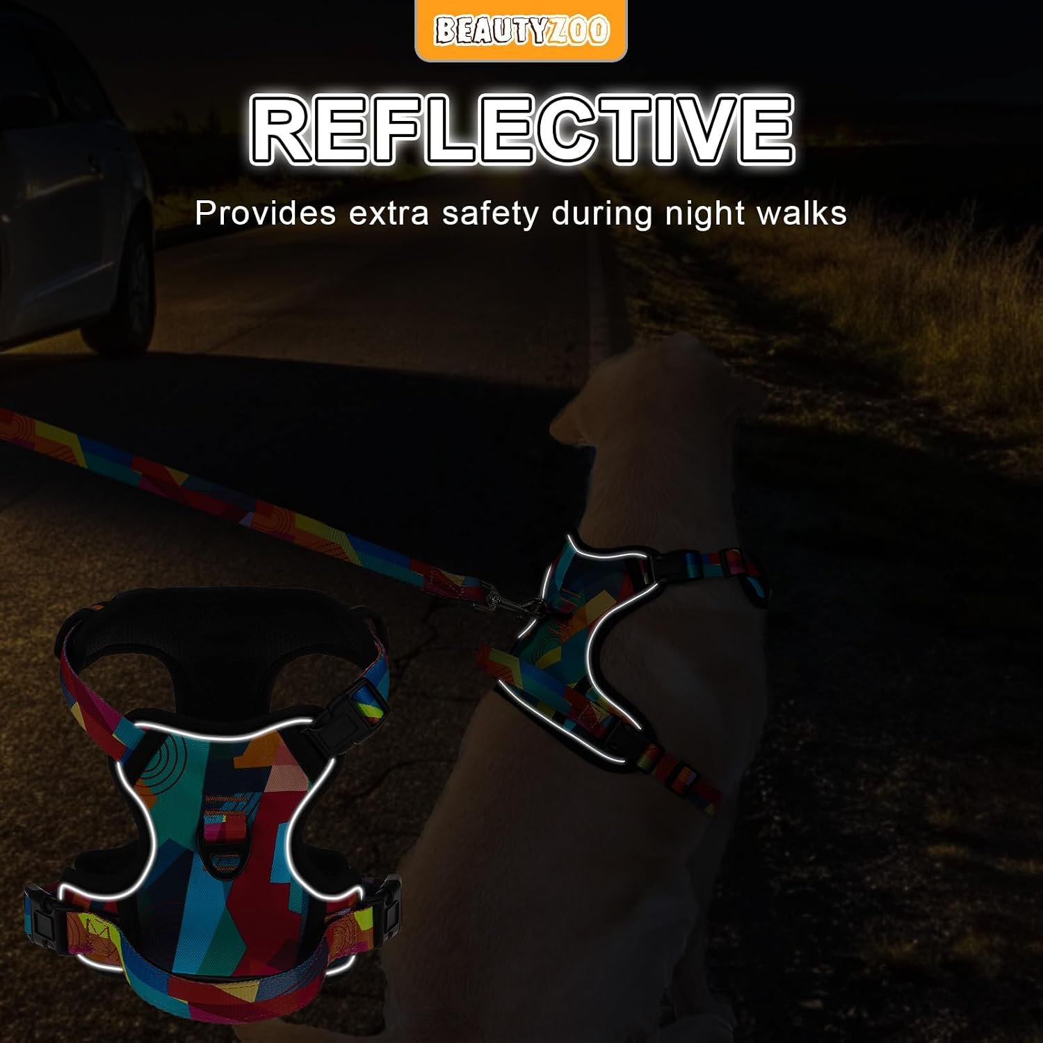 No Pull Dog Harness and Leash Set, Step in Puppy Pet Vest, Small - Image 5