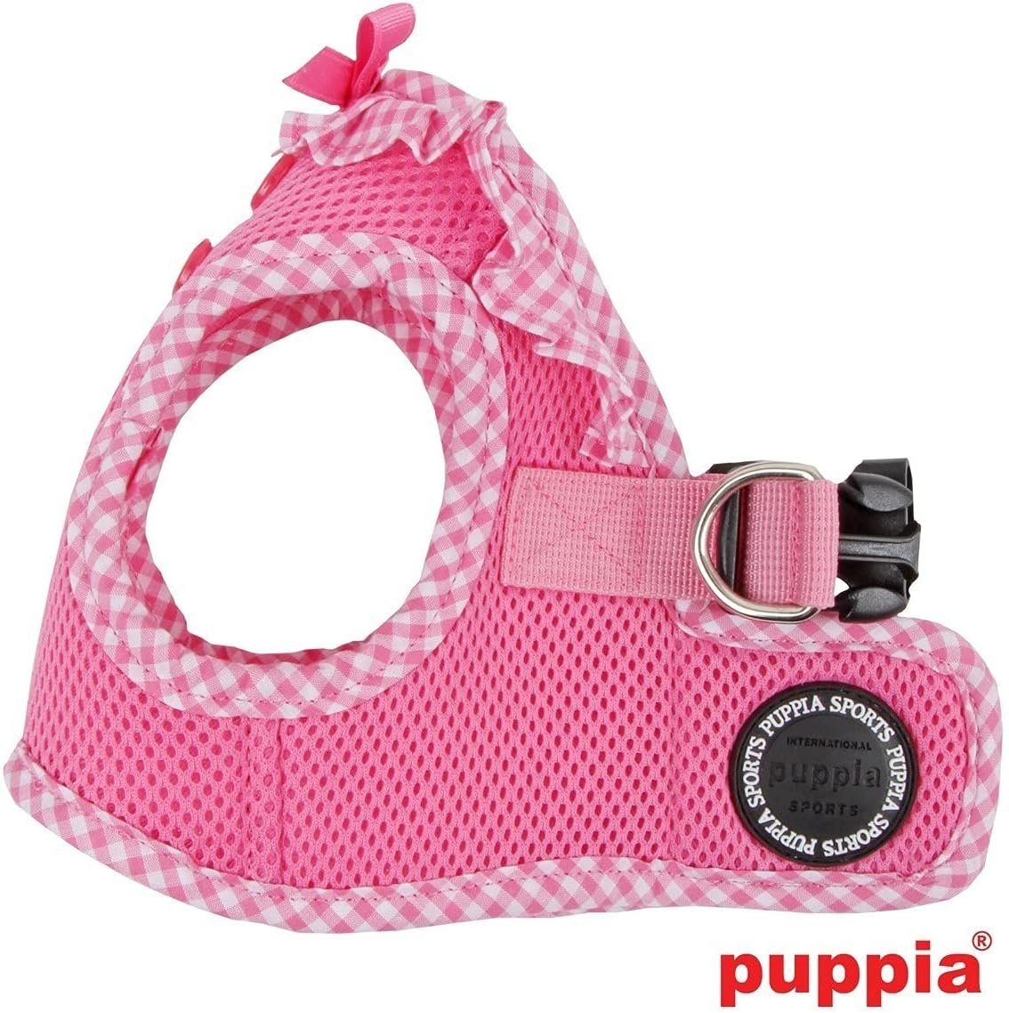 Puppia Vivien Vest Dog Harness Step-in All Season Mesh Cute No Pull No Choke Walking Training for Small Dog, Pink, Medium - Image 3