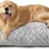 EHEYCIGA Washable XL Dog Beds Large Sized Dog, 41x27 Inch Pet Bed, Grey
