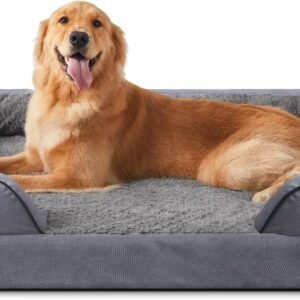 Orthopedic Dog Beds Large Sized, XL Washable Dog Sofa with Egg-Crate Foam, Waterproof Lining and Non-Skid Bottom