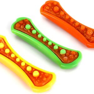 Hartz Chew 'n Clean Dental Duo Dog Treat & Chew Toy, Color Varies, Medium, 3 Pack