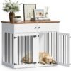 TIMHAKA 41" Dog Crate Furniture, Heavy Duty Dog Cage with Removable Divider