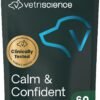 VetriScience Calm & Confident Chews for Dogs, Bacon, 60 Count