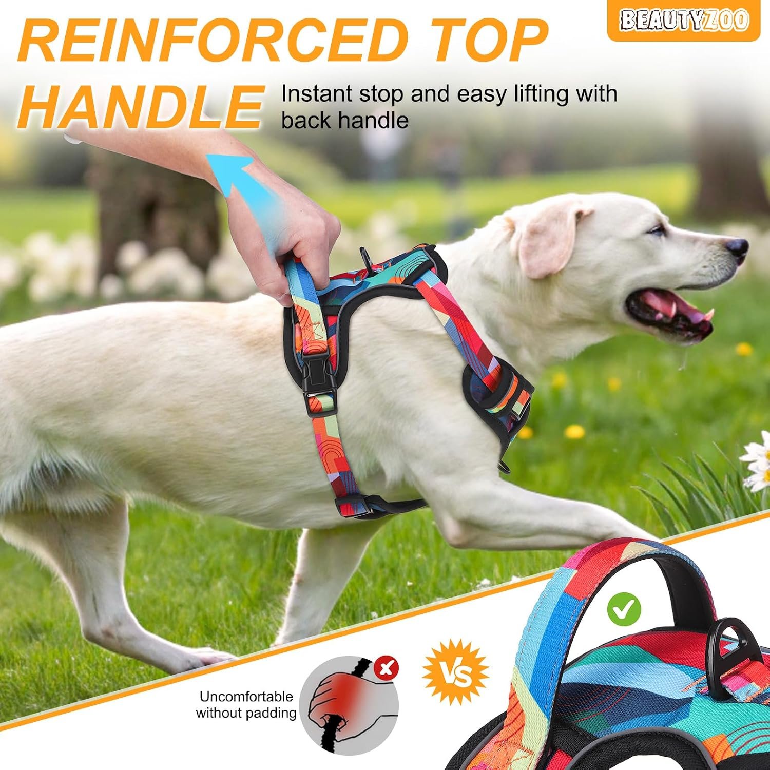 No Pull Dog Harness and Leash Set, Step in Puppy Pet Vest, Small - Image 3