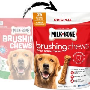 Alternative view of Milk-Bone Brushing Chews Large Daily Dental Dog Treats, 33.7 oz Bag