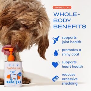 Alternative view of Native Pet Omega 3 Fish Oil for Dogs - Skin, Coat & Joint Support - 8 Oz