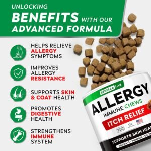 Alternative view of StrellaLab Dog Allergy & Itching Relief - Skin&Coat Support Chews w/Omega 3