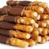 MON2SUN Dog Treats, 5 Inch Triple Flavor Wrapped Rawhide Sticks, 21.16oz